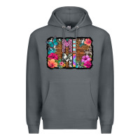Rock mimi floral background Premium Hoodie - HRA Design Shop