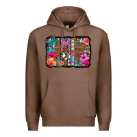 Chestnut mimi floral background Premium Hoodie - HRA Design Shop