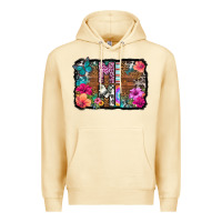 Pina Colada mimi floral background Premium Hoodie - HRA Design Shop