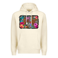 Sandshell mimi floral background Premium Hoodie - HRA Design Shop