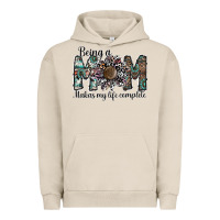 Pigment French Oak being a mom makas my life complete Urban Hoodie - SublimationCraftShop