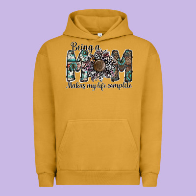 Being A Mom Makas My Life Complete Urban Hoodie Designed By Sublimationcraftshop