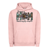 Pigment Salmon being a mom makas my life complete Urban Hoodie - SublimationCraftShop
