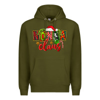 Army Green christmas nonna claus Premium Hoodie - FaDigitalArtStudio