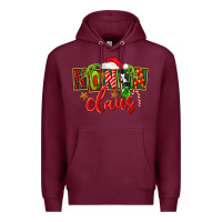 Burgundy christmas nonna claus Premium Hoodie - FaDigitalArtStudio