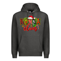 Charcoal Heather christmas nonna claus Premium Hoodie - FaDigitalArtStudio