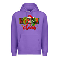 Purple christmas nonna claus Premium Hoodie - FaDigitalArtStudio