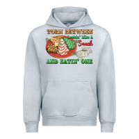 Heather Grey torn between lookin like a snack and eatin one Urban Hoodie - FaDigitalArtStudio