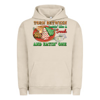 Pigment French Oak torn between lookin like a snack and eatin one Urban Hoodie - FaDigitalArtStudio