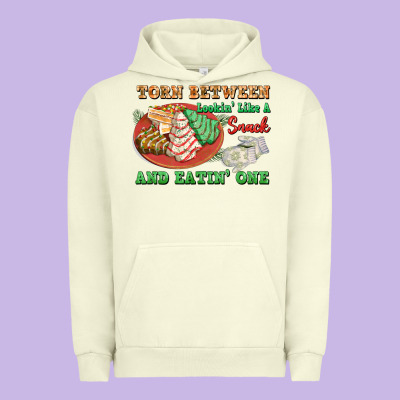 Torn Between Lookin Like A Snack And Eatin One Urban Hoodie Designed By Fadigitalartstudio