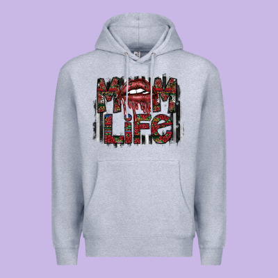 Mom Life Premium Hoodie Designed By Sublimationcraftshop
