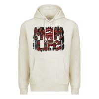 Oatmeal Heather mom life Premium Hoodie - SublimationCraftShop