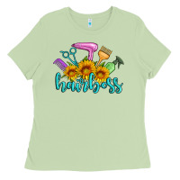 Hairboss Western Sunflowers Hairdresser Ladies Tee | Teevron