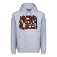 Heather Grey mom life Premium Hoodie - SublimationCraftShop