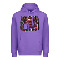 Purple mom life Premium Hoodie - SublimationCraftShop