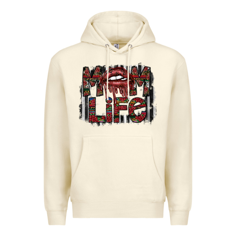 Mom Life Premium Hoodie by SublimationCraftShop | Teevron