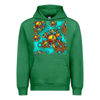 Emerald western sunset sunflowers seamless pattern Urban Hoodie - HRA Design Shop