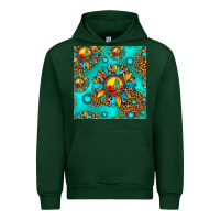 Forest Green western sunset sunflowers seamless pattern Urban Hoodie - HRA Design Shop
