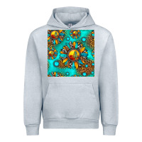 Heather Grey western sunset sunflowers seamless pattern Urban Hoodie - HRA Design Shop