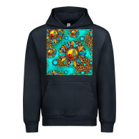 Navy western sunset sunflowers seamless pattern Urban Hoodie - HRA Design Shop