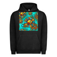 Pigment Black western sunset sunflowers seamless pattern Urban Hoodie - HRA Design Shop