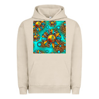 Pigment French Oak western sunset sunflowers seamless pattern Urban Hoodie - HRA Design Shop
