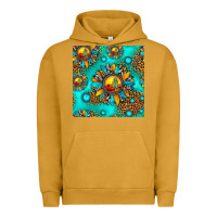 Pigment Peanut Butter western sunset sunflowers seamless pattern Urban Hoodie - HRA Design Shop