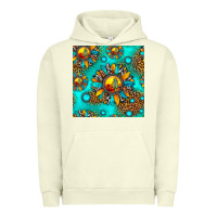 Pigment Pistachio western sunset sunflowers seamless pattern Urban Hoodie - HRA Design Shop