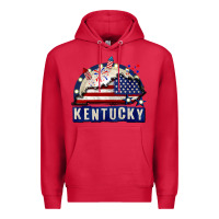 Cardinal Kentucky 4th of July Premium Hoodie - CowGirlArtShop