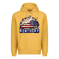 Mustard Kentucky 4th of July Premium Hoodie - CowGirlArtShop