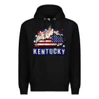 Black Kentucky 4th of July Premium Hoodie - CowGirlArtShop