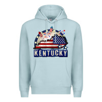 Blue Mist Kentucky 4th of July Premium Hoodie - CowGirlArtShop
