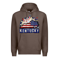 Coffee Kentucky 4th of July Premium Hoodie - CowGirlArtShop
