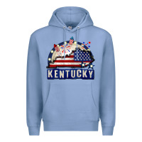 Colony Blue Kentucky 4th of July Premium Hoodie - CowGirlArtShop