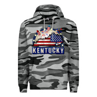 Slate Camo Kentucky 4th of July Premium Hoodie - CowGirlArtShop