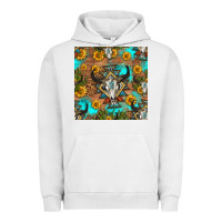Pigment Lunar Rock aztec bull skull seamless pattern Urban Hoodie - HRA Design Shop