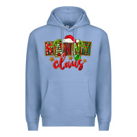 Colony Blue Christmas nanny claus Premium Hoodie - FaDigitalArtStudio