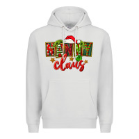 Dove Grey Christmas nanny claus Premium Hoodie - FaDigitalArtStudio