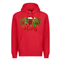 Red Christmas nanny claus Premium Hoodie - FaDigitalArtStudio