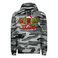 Slate Camo Christmas nanny claus Premium Hoodie - FaDigitalArtStudio