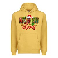 Antique Gold Christmas nanny claus Premium Hoodie - FaDigitalArtStudio