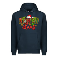 Navy Christmas nanny claus Premium Hoodie - FaDigitalArtStudio