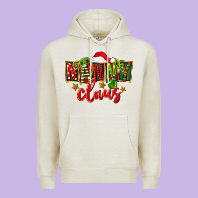 Christmas Nanny Claus Premium Hoodie Designed By Fadigitalartstudio