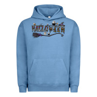 Pigment Pebble Blue halloween Urban Hoodie - CowhideDigitalArt