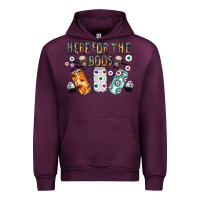 Mauve Wine here for the boos Urban Hoodie - CowhideDigitalArt