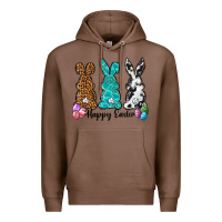 Chestnut Western happy easter peeps Premium Hoodie - Neo Western