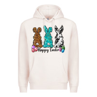 Pale Pink Western happy easter peeps Premium Hoodie - Neo Western