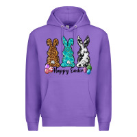 Purple Western happy easter peeps Premium Hoodie - Neo Western