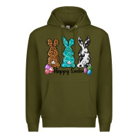 Army Green Western happy easter peeps Premium Hoodie - Neo Western