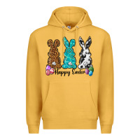Mustard Western happy easter peeps Premium Hoodie - Neo Western